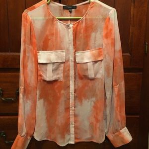 Sheer button up blouse